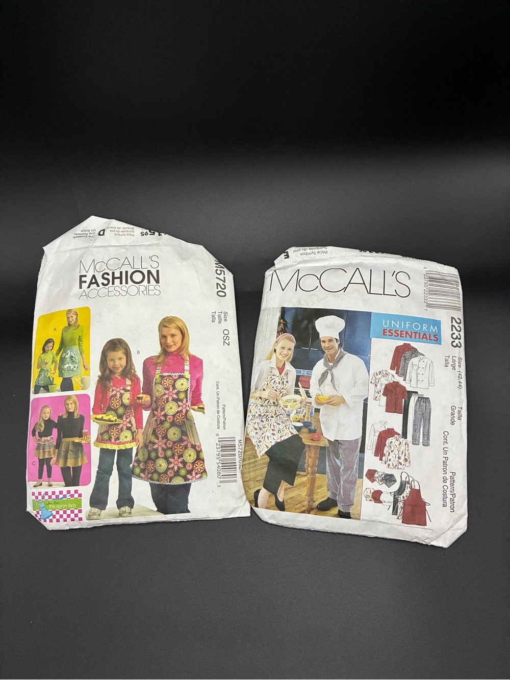 Vintage McCall's Sewing Pattern Pack — Aprons & Uniforms in Multi-Color